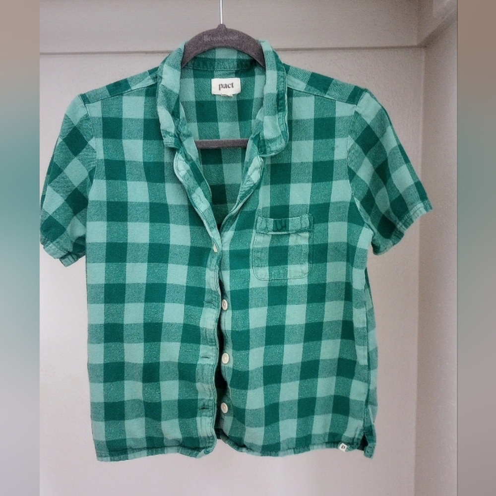 Pact Leighton organic cotton flannel sleep shirt